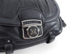 Celine 2007 AW Vintage Black Leather Two-Way Shoulder Bag