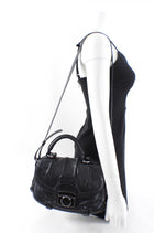 Celine 2007 AW Vintage Black Leather Two-Way Shoulder Bag