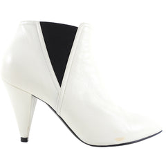 Celine white booties discount