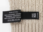 Chanel Oatmeal Beige Cashmere CC Logo Stole Scarf