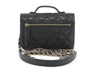 Chanel Black Mini Business Affinity Caviar Clutch on Chain Bag