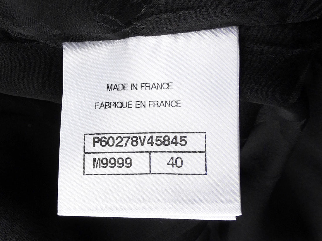 Chanel Black White 2019 C La Pausa Button Diamond Tweed Jacket-  FR 40 / 8 / M