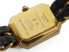 Chanel Black Gold Vintage 1987 Premiere 20mm Watch Chain Link Bracelet - XS