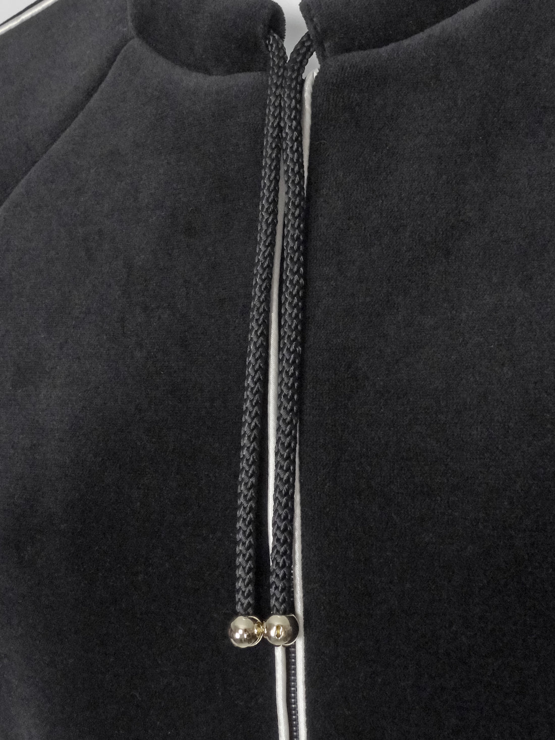 Chanel Black 2018 Coco Neige Velour Drawstring Jacket - 40 / M