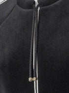 Chanel Black 2018 Coco Neige Velour Drawstring Jacket - 40 / M
