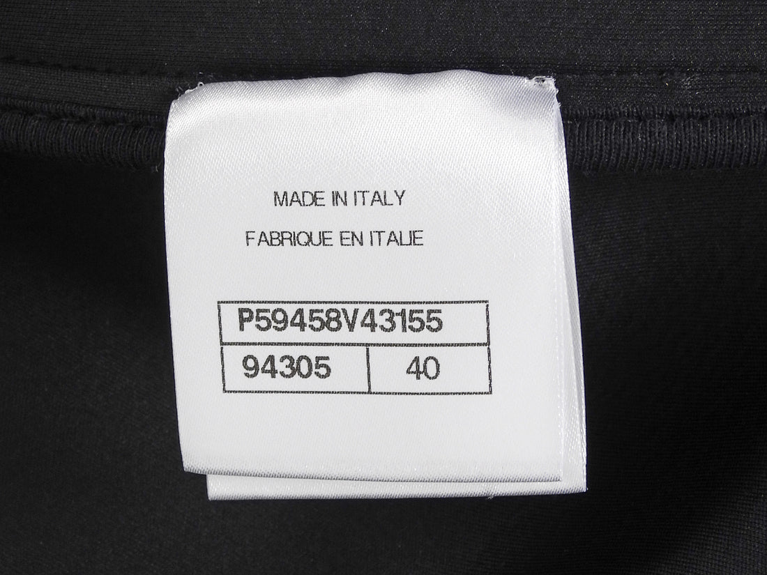 Chanel Black 2018 Coco Neige Velour Drawstring Jacket - 40 / M