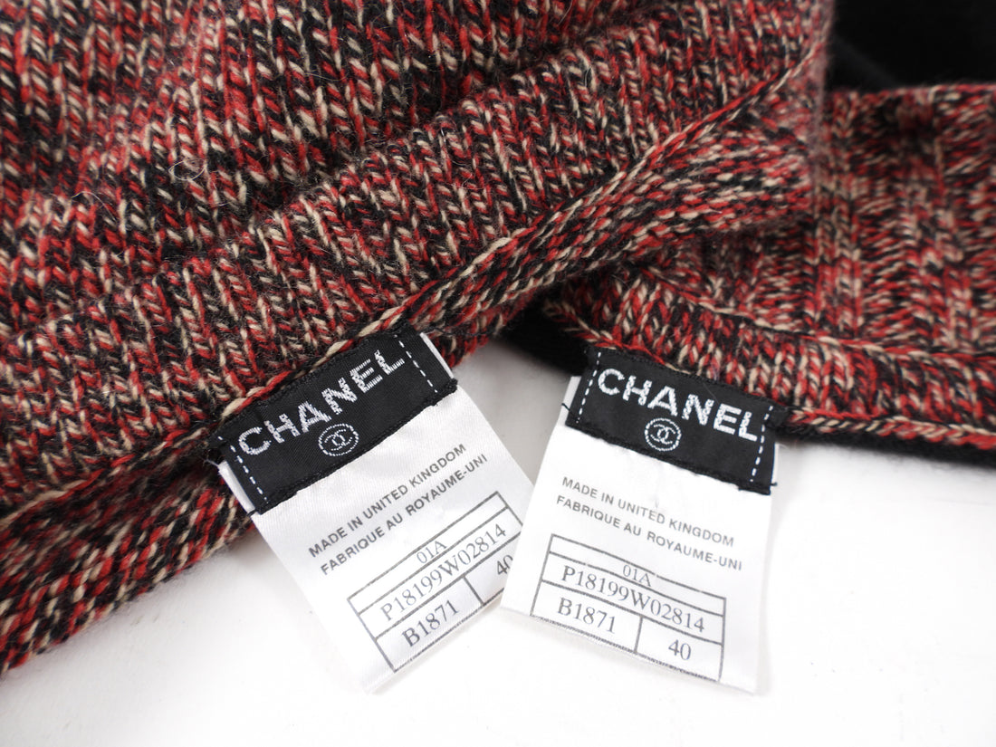 Chanel 01A Vintage Cashmere Zip 2 pc Shrug Set - FR38 / S