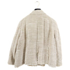 Chanel 08P Beige Linen Blend flare Jacket - FR44 / 12 / L