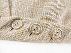 Chanel 08P Beige Linen Blend flare Jacket - FR44 / 12 / L