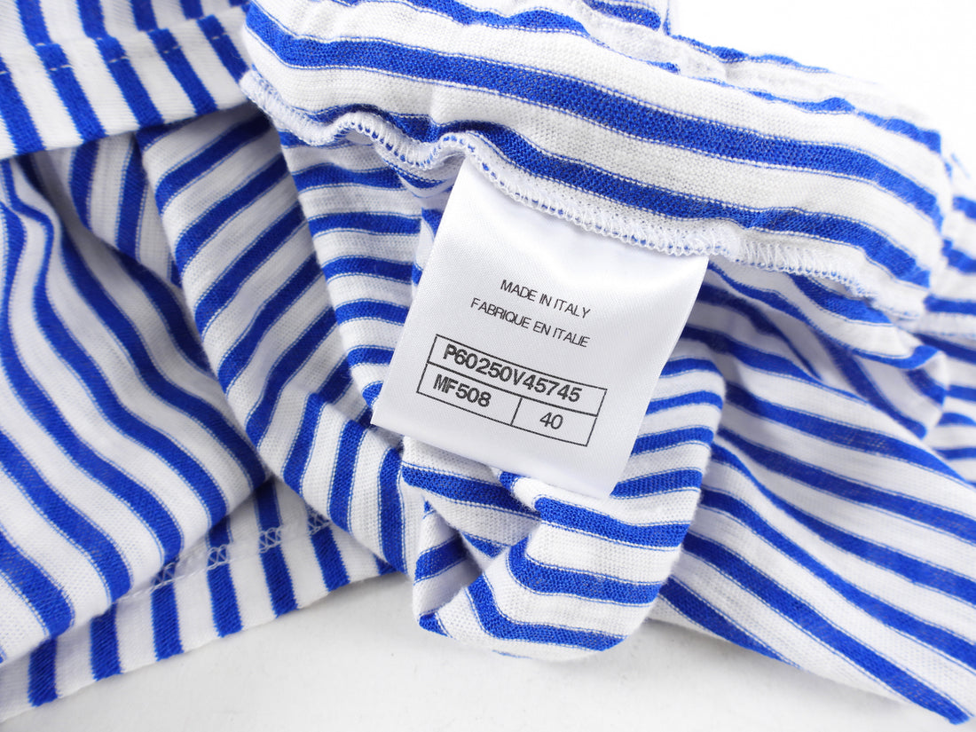 Chanel 19C Blue White Stripe Coco Dress - FR40 / M