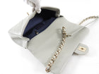 Chanel 22C Grey Leather Large Resin Bi Colour Chain Flap Bag