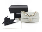 Chanel 22C Grey Leather Large Resin Bi Colour Chain Flap Bag