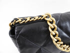 Chanel 19 Black Quilted Leather Maxi Flap Bag