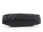 Chanel 22 Black Glossed Leather Large Chain Bag
