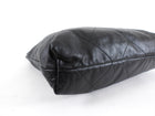 Chanel 22 Black Glossed Leather Large Chain Bag
