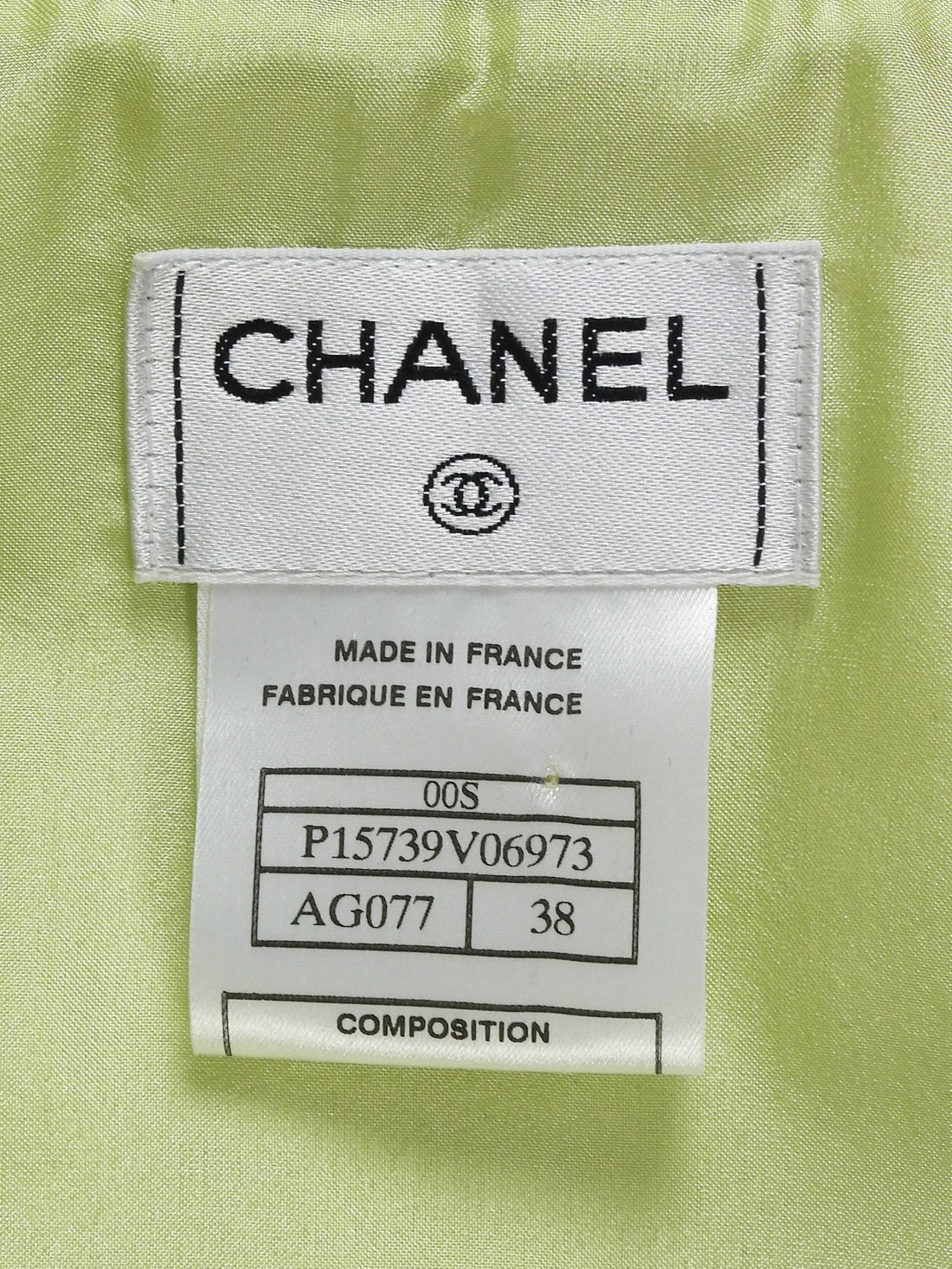 Chanel Green Chanel Vintage 00SS Chocolate Bar Padded Vest - 38