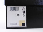 Chanel Beige and Black CC Cap Toe Suede Ballet Flats - 35C