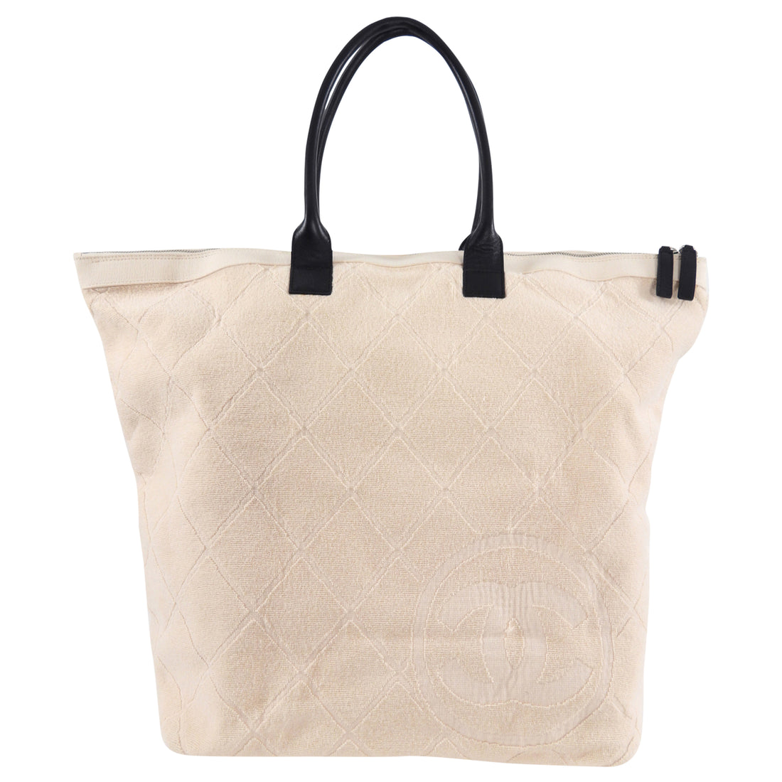 Chanel 2014 Cruise XL Terry Cloth Beach / Spa Bag and Towel 3pc