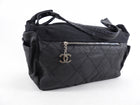 Chanel Paris Biarritz Coated Canvas Quilted Shoulder Bag