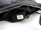Chanel Vintage 1997 Black Leather CC Small Hobo Shoulder Bag