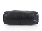 Chanel Vintage 1997 Black Leather CC Small Hobo Shoulder Bag