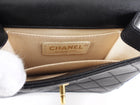 Chanel Black Quilted Leather Small Square Chic Pearls Flap Bag
