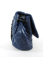 Chanel Large Navy Quilted Leather Coco Soft Flap Bag