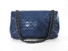 Chanel Large Navy Quilted Leather Coco Soft Flap Bag