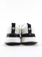 Chanel 22C White Blue Grey Nylon and Suede Interlocking CC Sneakers - 40