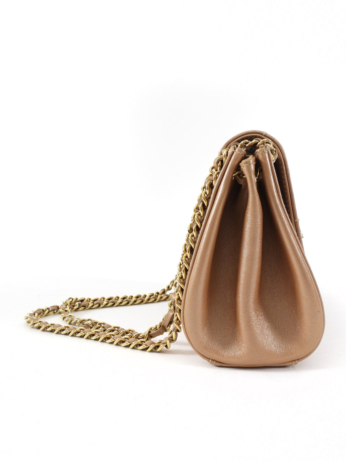 Chanel Vintage 2002 Metallic Pink Mini 2.55 Chocolate Bar Reissue Chain Flap Bag