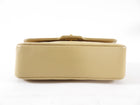 Chanel Vintage 1989 Beige Mini Quilted Border Chain Flap Bag