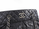 Chanel Black Leather Chic Quilt Bowling Bag