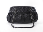 Chanel Black Leather Chic Quilt Bowling Bag