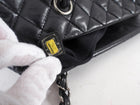 Chanel Black Leather Chic Quilt Bowling Bag