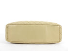 Chanel Beige Quilted Leather Boy Accordion Chain Tote Bag