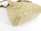 Chanel Beige Quilted Leather Boy Accordion Chain Tote Bag