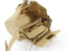 Chanel Beige Quilted Leather Boy Accordion Chain Tote Bag