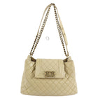 Chanel Beige Quilted Leather Boy Accordion Chain Tote Bag