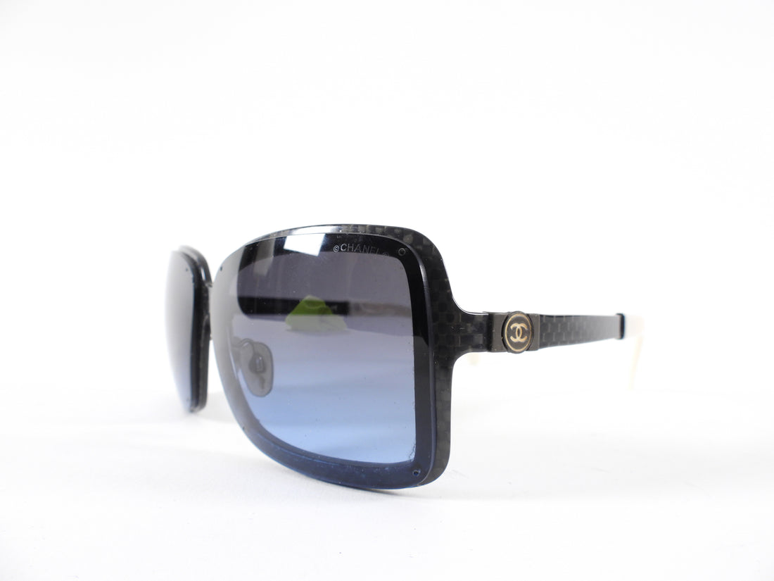 Chanel Square Sunglasses with Dark Blue Lens L1294