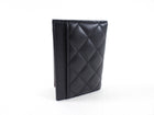 Chanel Black Lambskin Quilted Bifold Card Holder Wallet