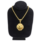 Chanel Vintage 96A Gilt Gold CC Pendant Necklace