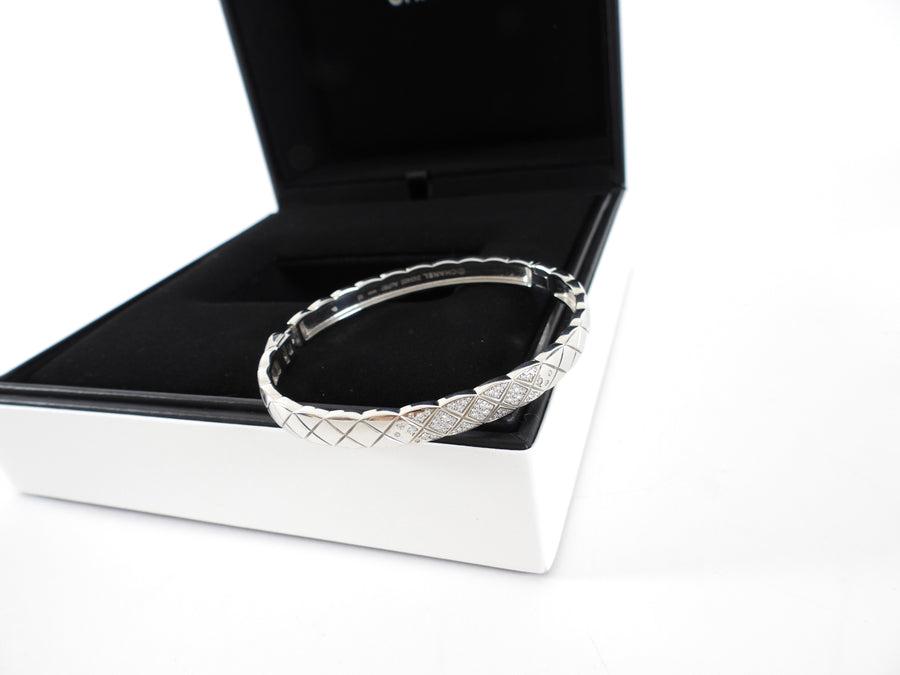 Chanel Coco Crush 18k White Gold and Diamond Bracelet - M