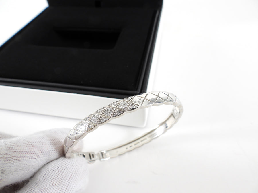 Chanel Coco Crush 18k White Gold and Diamond Bracelet - M