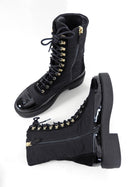 Chanel 2021 Combo Nylon Patent Ankle Boot - 40.5 / 9.5