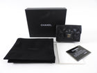Chanel Black Caviar Leather Trifold Classic Flap Wallet