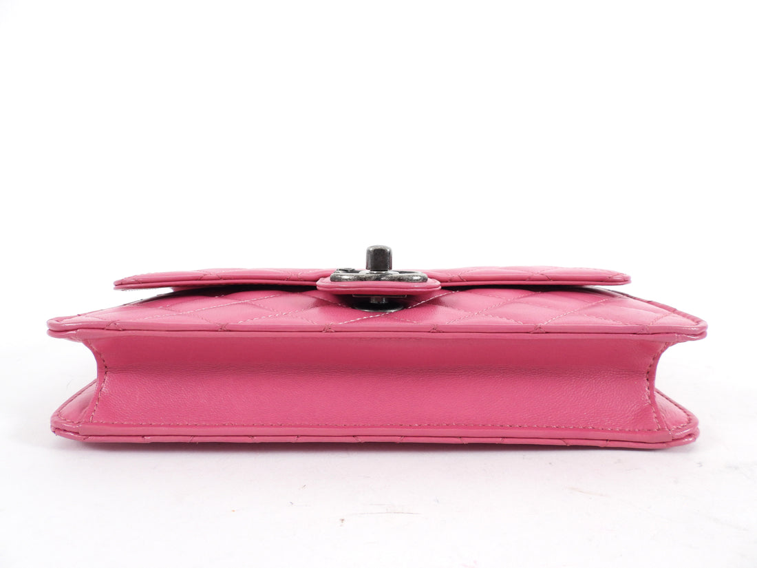 Chanel Crossing Times Cherry Pink Small Flap Bag