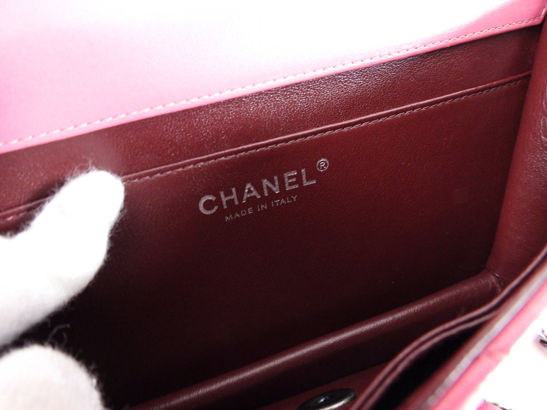Chanel Crossing Times Cherry Pink Small Flap Bag