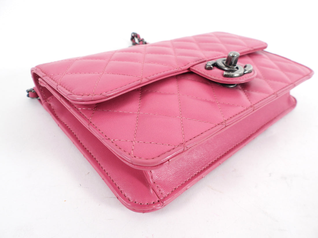 Chanel Crossing Times Cherry Pink Small Flap Bag