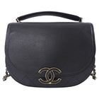 Chanel Black Leather Medium Coco Curve CC Flap Bag