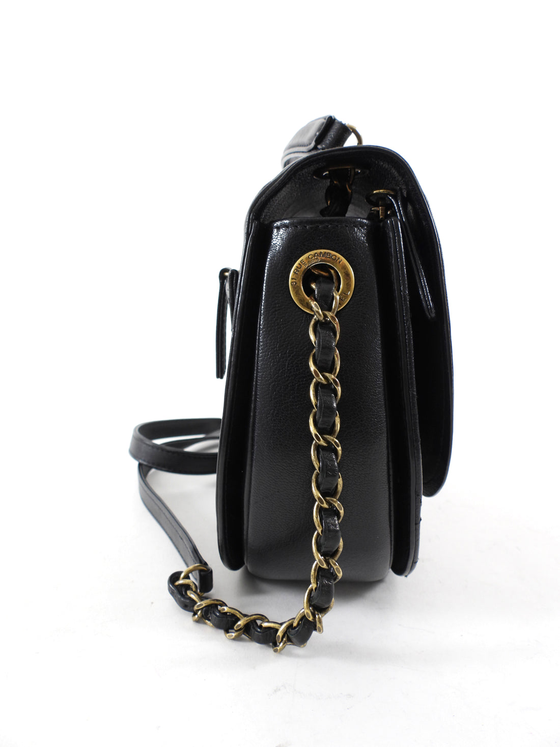 Chanel Black Leather Medium Coco Curve CC Flap Bag